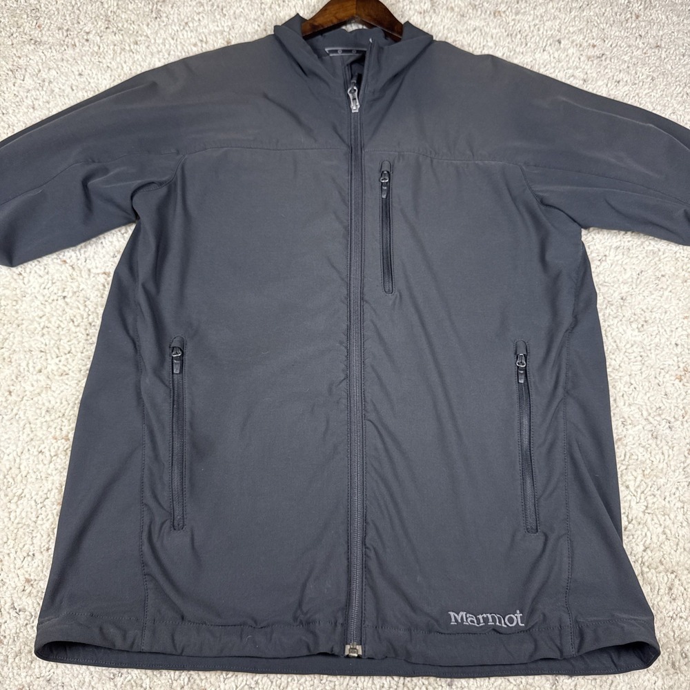 Marmot Jacket Men Large Tempo M3 Black Full Zip w/ Logo